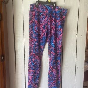 Athletic Works XL 14-16 Plus multicolored leggings